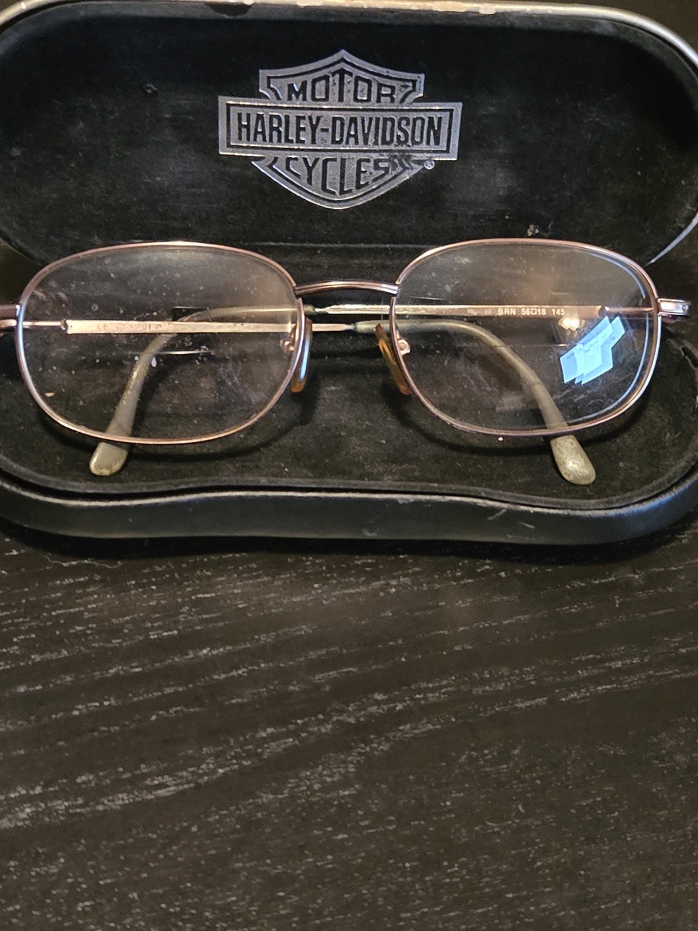 Vintage Harley Davidson Eyeglasses Eyeware Glass Frames HD 250 BRN 56□18-145